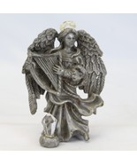 Sunglo Denicolo Pewter Fairy Figurine  w/Harp and Swarovski Crystal - $19.59