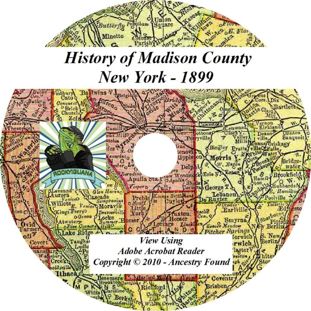 1899 History & Genealogy Madison County New York NY