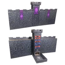 Dark Castle Dice Tower with Castle Walls and Magnetic Turn Tracker Drak Gray - £30.78 GBP
