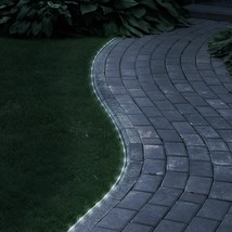 Pure Garden Solar LED Rope Light 33 Feet 100 White LED Lights - £31.63 GBP