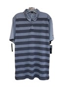 Nike Mens Dry OLC Golf Polo Shirt Gray Charcoal Stripe Short Sleeve AR25... - £17.89 GBP