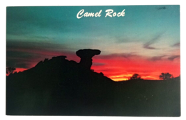 Camel Rock at Sunset US 64 NM Petley Postcard c1970 w/ Petrified Forest Cancel - £4.78 GBP