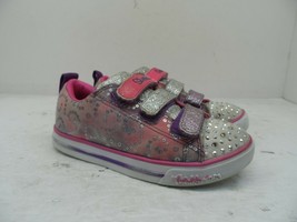 SKECHERS Girl&#39;s S Lights Sparkle Rayz Casual Shoe 314845L Lavender/Multi... - £16.82 GBP