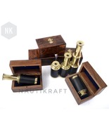 Brass 6-Inch Telescope(Pack of 5) with Wooden Box antique telescope gift... - £48.26 GBP