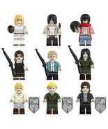 8Pcs Attack on Titan Minifigures Falco Grice Gabi Braun Pieck Finger Min... - $36.69 CAD