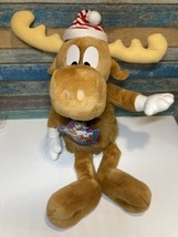 Bullwinkle Moose Stuffed Animal 1996 Plush Macy&#39;s Character Cartoon Toy - £15.71 GBP
