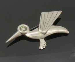 925 Sterling Silver - Vintage Antique Hummingbird Motif Brooch Pin - BP8352 - £53.21 GBP