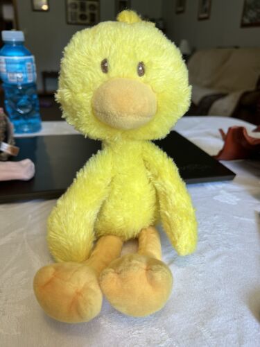 Gund Baby Yellow Duck Bird Plush Animal Chick Lovey Embroidered Eyes Stuffed - $16.09