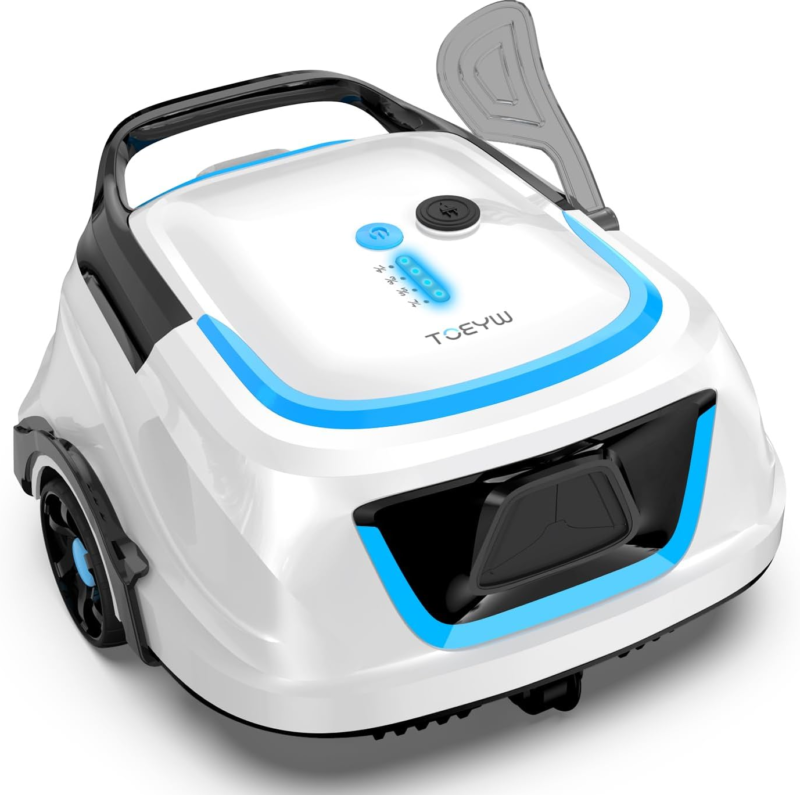 Automatic Pool Vacuum with 120 Mins, Double Filters, LED Indicator, Fast... - $318.64