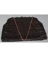 Vintage Ladies Black Beaded Evening Purse - $17.95
