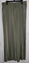New Womens Lane Bryant Wide Leg Green Pull On Pant W/ Pockets Size 14/16 - £25.70 GBP