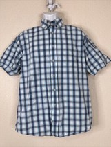 Ariat Pro Series Men Size M Check Windowpane Button Up Shirt Short Sleeve - £9.01 GBP