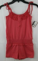 ORageous Girls Solid One Piece Romper Coral Size (XS) 6/7 New w/ tags - £6.76 GBP