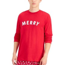 allbrand365 designer Family Pajamas Mens Merry Pajama Top Only,1-Piece,S... - £24.91 GBP