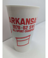 Vintage Arkansas Razorbacks 1978-82 SWC All Sport Champions Plastic Cup - $4.95