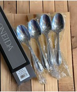 OneidaAmerican Harmony Stainless Flatware 4 Dinner Oval Soup Spoons New ... - $278.12 MXN