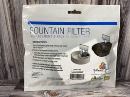 Pioneer Pet Charcoal Carbon Replacement Fountain Filters - 3-Pack - £4.66 GBP