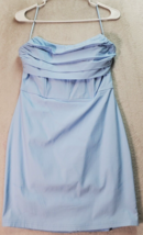 Blue Blush Dress Womens Large Sky Blue Spaghetti Straps Sweetheart Neck Back Zip - £19.88 GBP