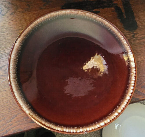 10&quot; Dinner Plate Brown Drip Glaze Collectible Decorative Breakfast Lunch... - $14.99