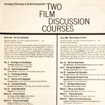 1957 Cinema 16 Film Discussion Course Sign Up Form Original New School N... - €18,02 EUR