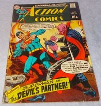 Vintage Action Comic Book July 1969 No 378 DC Superman The Devil&#39;s Partner - £4.67 GBP