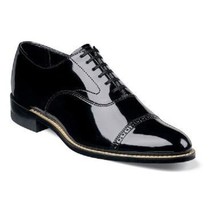 Stacy Adams Shoes Concorde Patent Leather Oxford Tuxedo Lace Wedding 11003-01 - £82.61 GBP