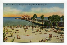 Spa Beach and Municipal Pier on Tampa Bay St Petersburg Florida - £0.77 GBP