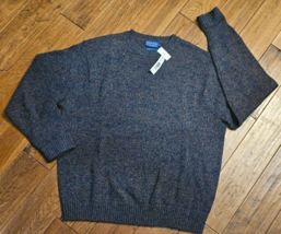 Pendleton Washable Wool Crewneck Sweater Mens Size 2XL 100% Shetland Wool NWT - £59.48 GBP