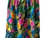 Unbranded Broomstick Skirt Womens Size M Pink Green Blue Tropical Print ... - $9.68