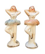 Vintage Porcelain Ballerina Dancers with Lace Tutu Figurines 1920&#39;s 1 Set - €15,45 EUR