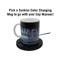 Package Deal! Sunkiss ThermoH Coffee Mug Warmer &amp; Color Changing Coffee Mug - £19.59 GBP