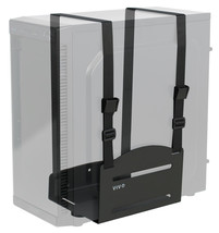 Vivo Pc Adjustable Wall Mount Steel Bracket Computer Case Strap Holder - £41.66 GBP