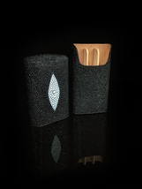 Brizard and Co. - The "Show Band" 3 Cigar Case - Stingray Black image 4