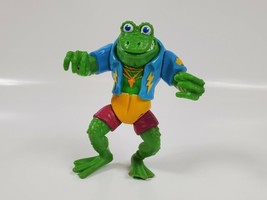 Vintage 1989 TMNT Genghis Frog Action Figure 1989 Playmates Toys Mirage Studios - $10.39