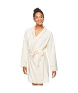 TAHARI Womens Corduroy Plush Robe - Corded Medium Ivory - £21.01 GBP