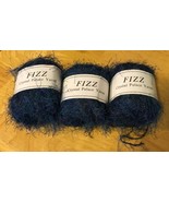 Crystal Palace Fizz Eyelash Yarn #9402 Ultramarine - Darks Blues Greens ... - $3.50