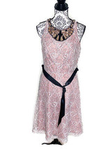 NWOT Lovely by Adrianna Papell Size 6 Pink Sleeveless Lace Lined Dress B... - £14.66 GBP