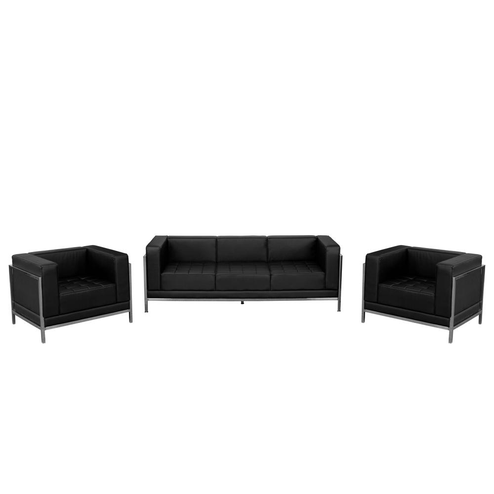 Primary image for HERCULES Imagination Series Black LeatherSoft Sofa & Chair Set