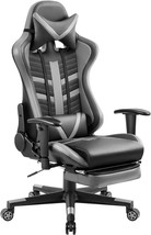 Homall Ergonomic High-Back Racing Chair | Leather Bucket Seat, Headrest, - £155.83 GBP