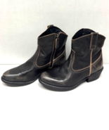 MIZ MOOZ    LEATHER WESTERN BOOTIES  SIDE ZIPPER  CHESTNUT  37EU / 7US N... - €52,03 EUR