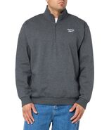 Reebok Mens Identity Quarter-Zip Fleece Sweatshirt Dk Grey Heather XL Re... - $522.90 MXN