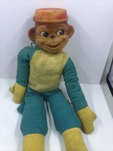 Stuffed Monkey Made in Japan 1965 A.D. Sutton &amp; Sons New York City 13”. Read VTG - £7.10 GBP