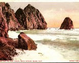 Vtg Postcard 1910 Sugar Loaf and Surf - Santa Catalina Island California - $4.17