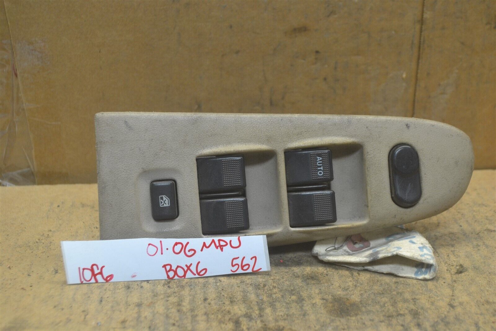 98-02 Mazda 6 Master Switch OEM Door Window GG2A66350 Lock 562-10f6 - $4.99