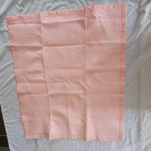 VTG Fleeced Acrylic Baby Girl Blanket Pink Nylon Satin Trim Band Edge - £63.30 GBP