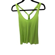 Old Navy Womens Size Medium Tank Top Shirt Racerback Sleeveless Neon Green Athle - £6.67 GBP