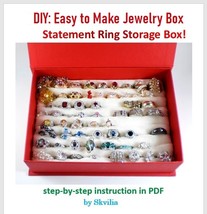 Tutorial Statement Ring Storage Box,Jewelry Box, Make ring holder,Vendor... - $6.84 CAD