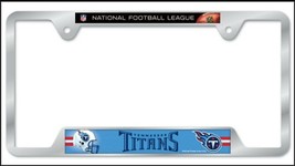 NFL Tennessee Titans Heavy Duty Chrome Metal License Plate Frame - £12.63 GBP