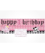 First Angel Pink Little Girl Argyle 1st Birthday Decoration 60” Party Ba... - $8.52 CAD