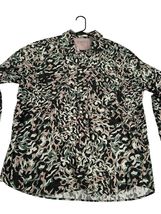 Ted baker men's 5 (XL) button up long sleeve floral shirt cotton all ove... - $25.64